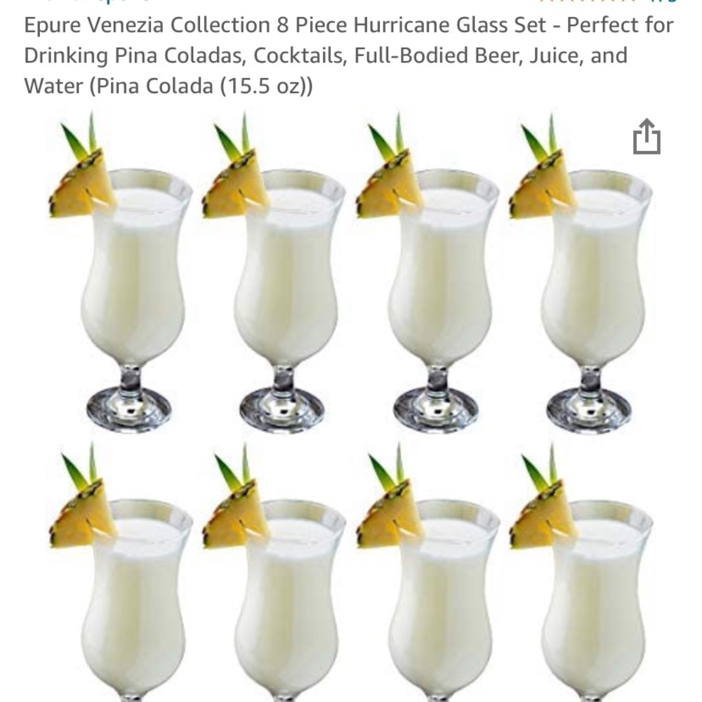 12 hurricane glasses never opened never used